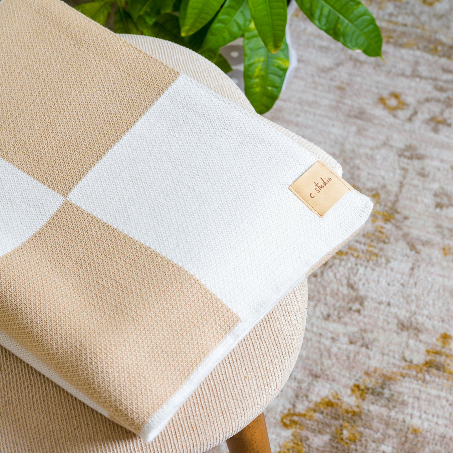 The Check Throw Blanket | Egyptian Cotton