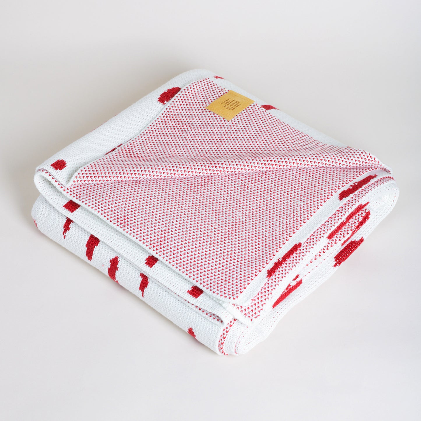 The Dash Throw Blanket | Crimson | Egyptian Cotton