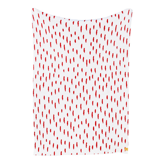 The Dash Throw Blanket | Crimson | Egyptian Cotton